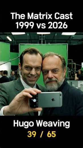 The Matrix Cast 1986 vs 2026 #HugoWeaving #CarrieAnneMoss #Then&Now