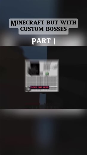 Minecraft but with custom bosses #fyp #minecraft