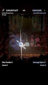 ⚔️ DAGGER VS GAUNTLET 👊 #satisfying #simulation #physics #rpg #gamedev