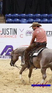 Da Baby (Metallic Cat x Boon San Baby), owned by Ten 27 Ranch & shown by Jesse Lennox Cutting Horses. | Metallic Cat