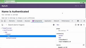 Display Authenticated User in Multiple Components