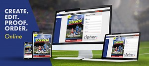 Create Matchday Programmes Online | Cipher Graphics