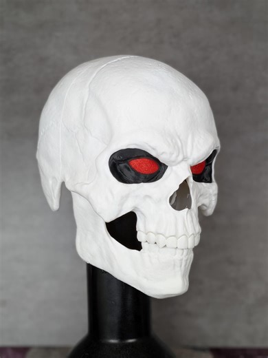 3D Printed Evil Skull Helmet With Articulated Jaw - Etsy