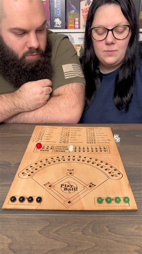 354K views · 3.7K reactions | This Game Is Impossible!! Come Play Baseball Dice With Us! #boardgames #couple #fun #gamenight | Games4two | Facebook