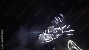 Chinese dragon performs during the Festival in Chinatown.