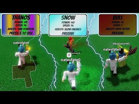 How to Properly use Thanos, Snow, and Bull - Roblox Slap Battles