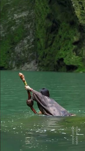 Young Tribal Girl Enjoys Playful Swim in a Natural River | Pure Joy in Nature