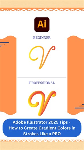 28K views · 202 reactions | Adobe Illustrator 2025 Tips - How to Create Gradient Colors in Strokes Like a PRO . Follow : Vipul Graphics . Thanks ❤️ . #illustrator #illustration #Adobe #art #gradient #colors #strokes #vector #graphics #design #designer #GraphicDesign #graphicdesigner #vipulgraphics #explore | Vipul Graphics | Facebook