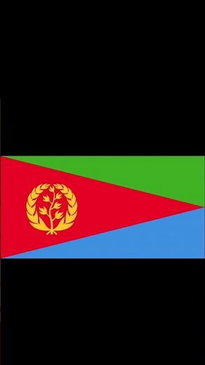 Flag of Eritrea. ባንዴራ ኤርትራ.