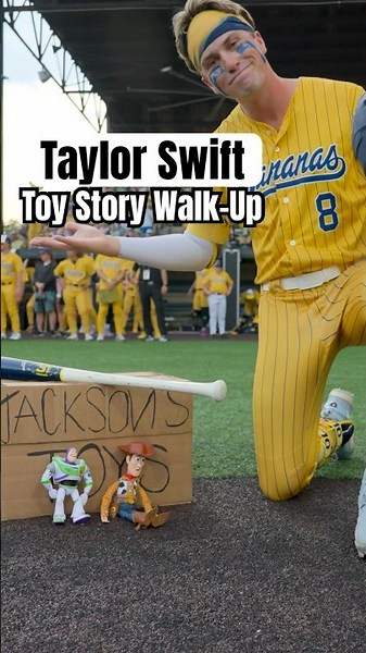 New Taylor Swift Song means a Jackson Olson Walk-Up! #taylorswift #toystory #bananaball #shortsfeed