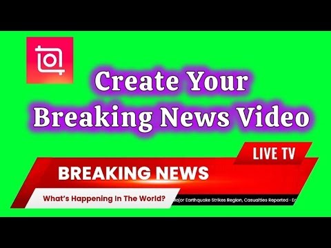 how to make breaking news overlay video intro inshot editor