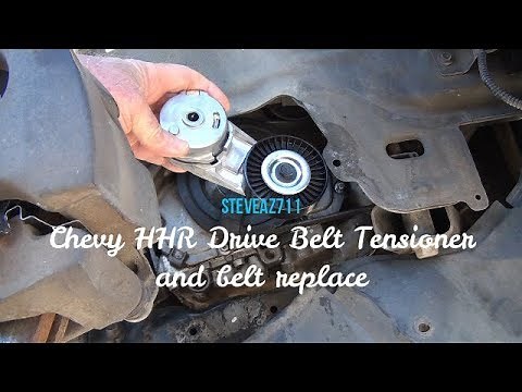 Chevy 2.4L engine HHR Drive Belt Tensioner and Drive Belt Replace.