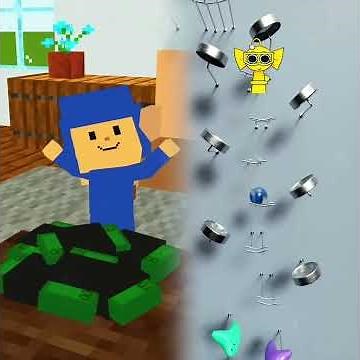 POCOYO y Masha Mejores momentos #pocoyo #Minecraft #funny