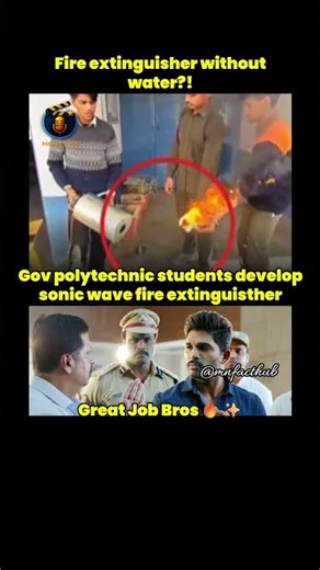 Students Build Fire Extinguisher That Uses Sound Instead of Water #trending #fire #extinguisher