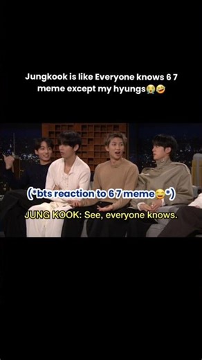 BTS Reaction To 6 7 Meme BTS On Jimmy Fallon Show | Bts on Late Night Show with Jimmy Fallon