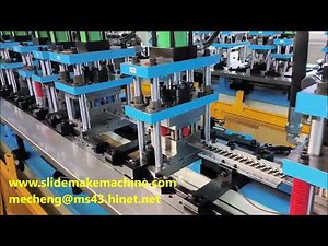 Drawer slide inner rail roll forming machine