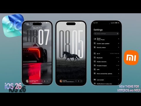 FULL iOS STYLE THEME _ FULL LOCK SCREEN CUSTOMISATION_ AND IOS26 SYSTEM UI