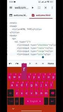 # Html some Input Type 💻.