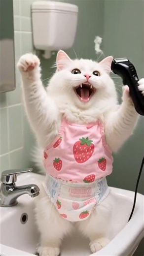 The Buff Cat’s Grooming Disaster! 😹 | AI Funny Cat Animation