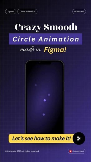 Figma Circle Animation 😍 Full Tutorial | Overlap effect that you love ✨ #shorts #animation #ui