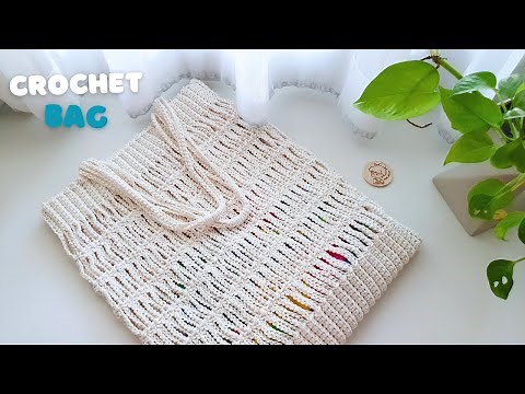Super Easy Crochet Tote Bag | Crochet Bag for Beginners Step by Step | ViVi Berry Crochet