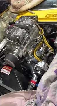 1968 Supercharged Camaro Muscle Car Weiand Roots Style 6-71 - 377ci SBC Initial Start - 09/15/2022