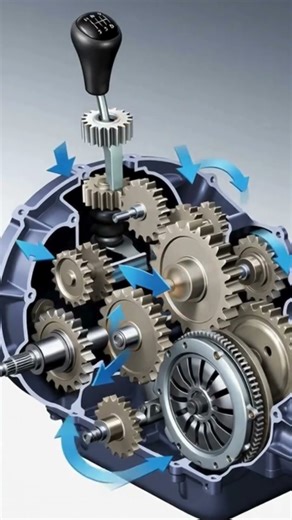 The Secret Behind Every Gear Shift | Transmission Animation #cars #engineering