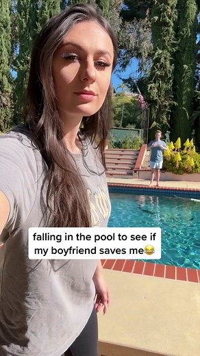 Pretending to Fall in the Pool to See if My Boyfriend Saves Me