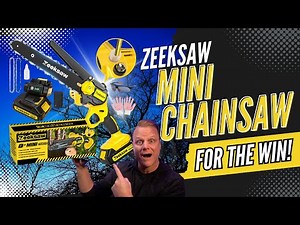 ZeekSaw Miniature Chainsaw: FULL DEMO! Unboxing and Review