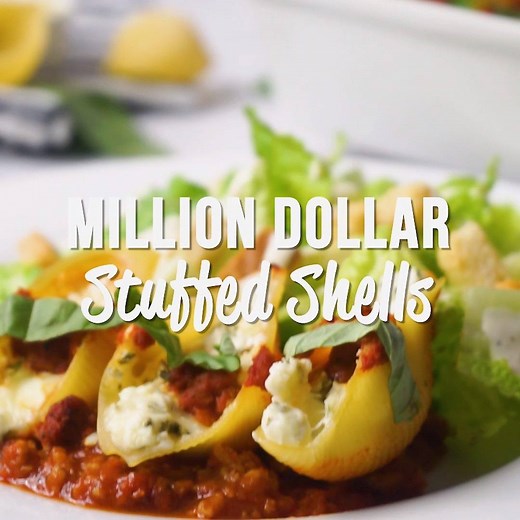 6.4K views · 48 reactions | Million Dollar Stuffed Shells – hands down the BEST stuffed shells EVER! Can make in advance and refrigerate or freeze for later. FULL RECIPE: https://www.plainchicken.com/million-dollar-stuffed-shells/ | Plain Chicken | Facebook