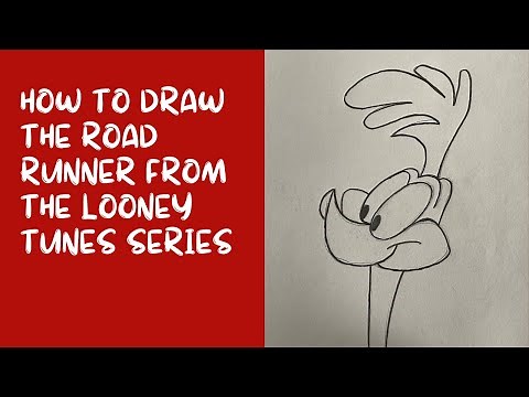 How to Draw the Road Runner from the Looney Tunes series