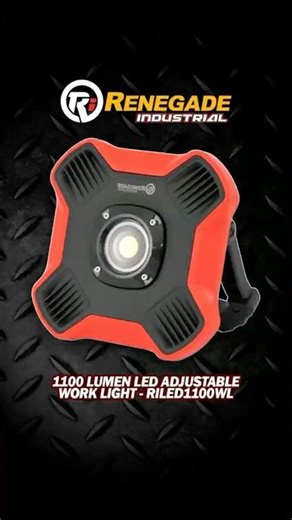 Product Overview - Renegade Industrial 1100 Lumen LED Rechargeable Adjustable Work Light - #tools
