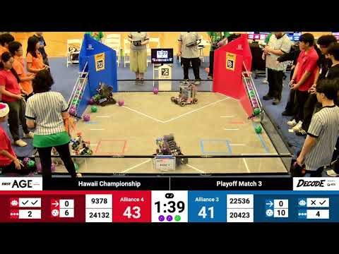 Match 3 - FTC DECODE Hawaii Championship