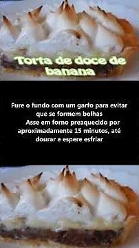RECEITA DE Torta de doce de banana e creme de coco