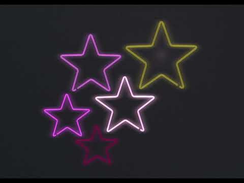 The Prop Shop: Flashing Neon Star Decoration