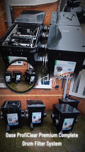 Just bought an Oase ProfiClear Premium Complete Drum Filter System. £17,000 brand new but I paid a fraction of that second hand. #oase #pond #koi #fyp #viral