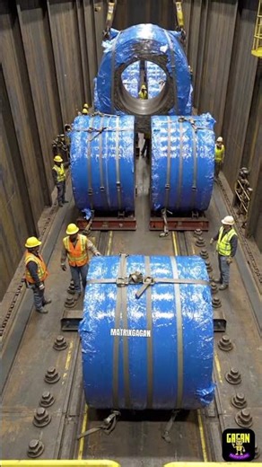 Have you ever wondered how 1000s of tons of steel are loaded onto a bulk carrier ship?