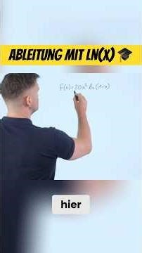 Ableitung mit ln(x) 🎓 #mathebydanieljung #shorts