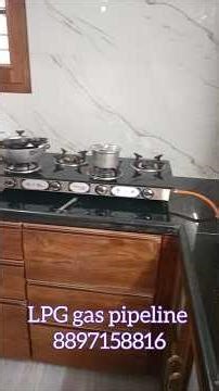 LPG gas pipeline installation #lpggas #smartkitchen #service #gaspipe #gaspipeline #bestworker