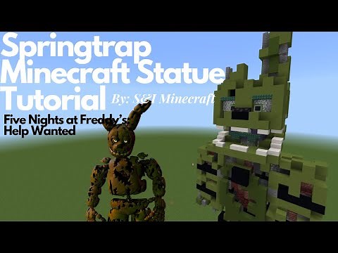 Springtrap Minecraft Statue Tutorial (Five Nights at Freddy's: Help Wanted)