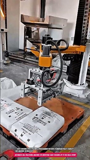 Automatic Bag Palletizing Machine for Industrial Sack Stacking up to 500 Bags/Hour