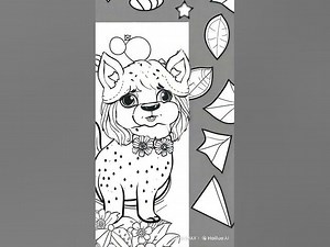 Cute Dog Coloring Page