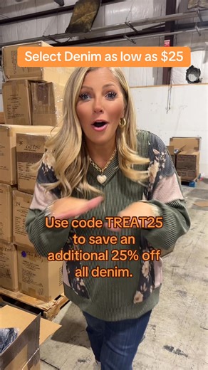 2K views · 112 reactions | SITEWIDE DENIM SALE HAPPENING NOW!! Select jeans as low as $25!! 勞  Use code: TREAT25 for an addition 25% OFF all denim!  Shop Judy Blue here: https://kaliroseboutique.com/collections/JudyBlue  Shop all Denim here: https://kaliroseboutique.com/collections/Denim | Kali Rose Boutique | Facebook