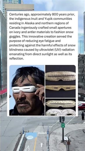 The Inuit Invented Sunglasses 800 Years Before Anyone Else #Indigenous