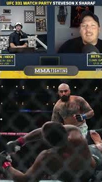Gable Steveson KNOCKED OUT by Sean Sharaf | UFC 331 Watch Party Highlights | MMA Fighting