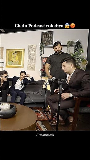 Chalu Podcast ruka diya 😱😡#aarushbhola #aarushlaila #hindipodcast #podcast #podcastvibes