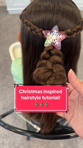 Cute Christmas Inspired Hairstyle Tutorial