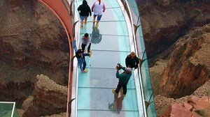2.9K views · 107 reactions | Located in the heart of Grand Canyon's West Rim, this famous glass bridge at Eagle Point is a must-do. Find out why The Skywalk has been coined an "engineering marvel" and learn the story behind Eagle Point. | Maverick Helicopters | Facebook