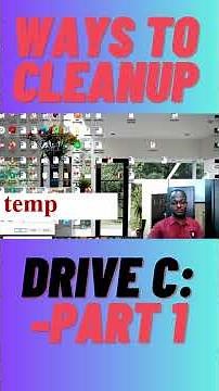 WAYS TO CLEANUP YOUR COMPUTER C: DRIVE-Part 1
