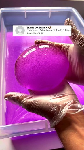 Choosing the Right Color for Your Clear Slime | Purple Slime Example